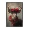 Stupell Industries Poinsettia Christmas Deer Framed Giclee, design by Tina LeCour